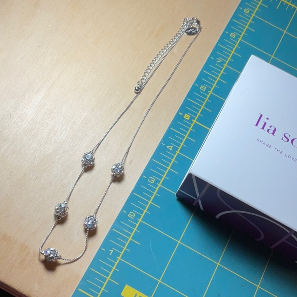 Lia Sophia Crystal Ball necklace